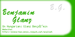 benjamin glanz business card